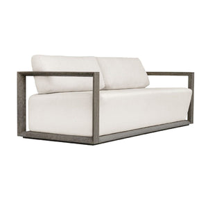   Modern European furniture - White Cushioned 3-Seater Outdoor Sofa - www.oroa.com | Oroa.com