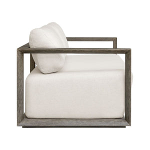   Modern European furniture - White Cushioned 3-Seater Outdoor Sofa - www.oroa.com | Oroa.com