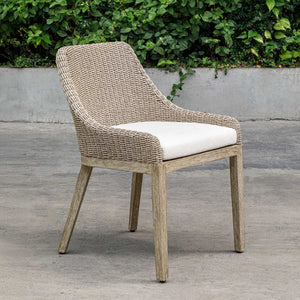   Modern European furniture - Beige Wicker Outdoor Dining Chair  - www.oroa.com | Oroa.com