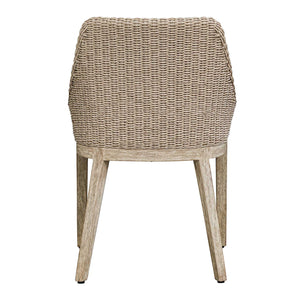   Modern European furniture - Beige Wicker Outdoor Dining Chair  - www.oroa.com | Oroa.com