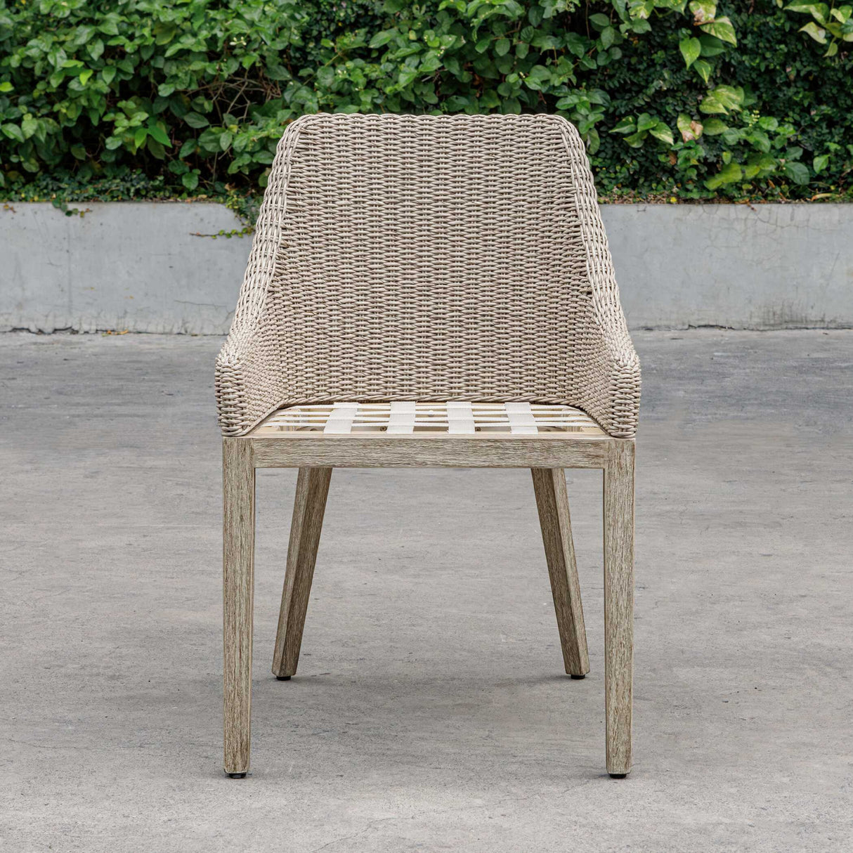   Modern European furniture - Beige Wicker Outdoor Dining Chair  - www.oroa.com | Oroa.com