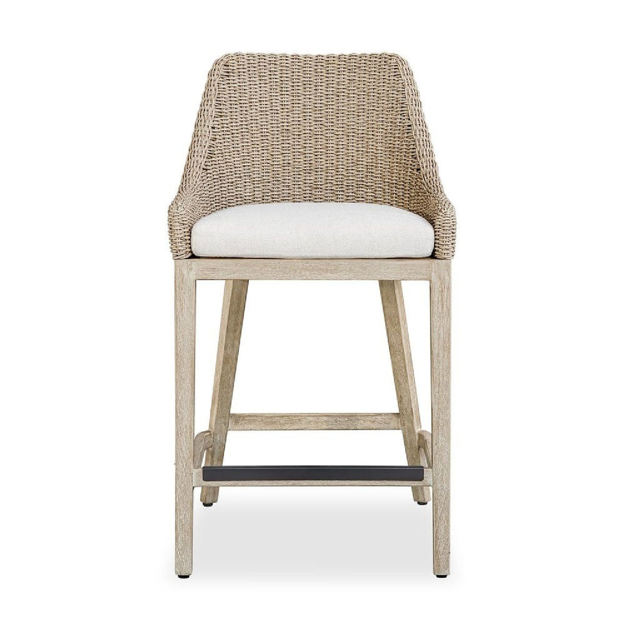   Modern European furniture - Beige Wicker Outdoor Counter Stool - www.oroa.com | Oroa.com