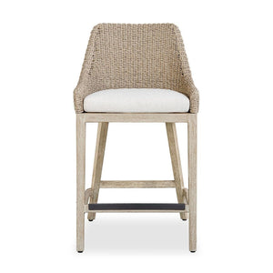   Modern European furniture - Beige Wicker Outdoor Counter Stool - www.oroa.com | Oroa.com