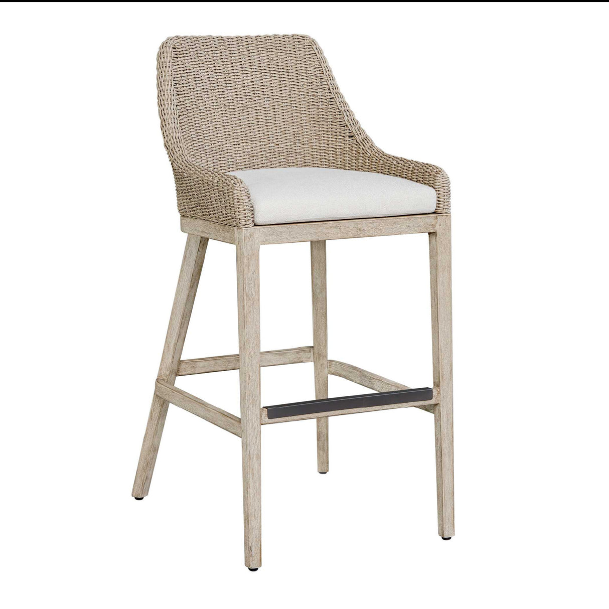   Modern European furniture - Cream Wicker Outdoor Bar Stool - www.oroa.com | Oroa.com