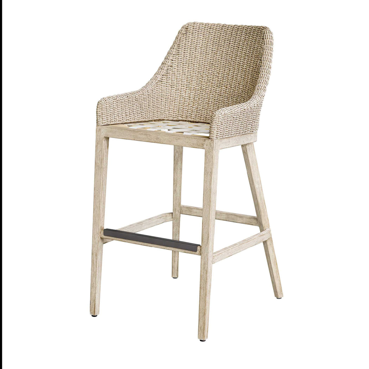   Modern European furniture - Cream Wicker Outdoor Bar Stool - www.oroa.com | Oroa.com