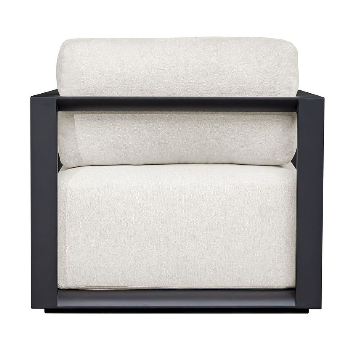   White Cushioned Outdoor Lounge Chair | Oroa.com
