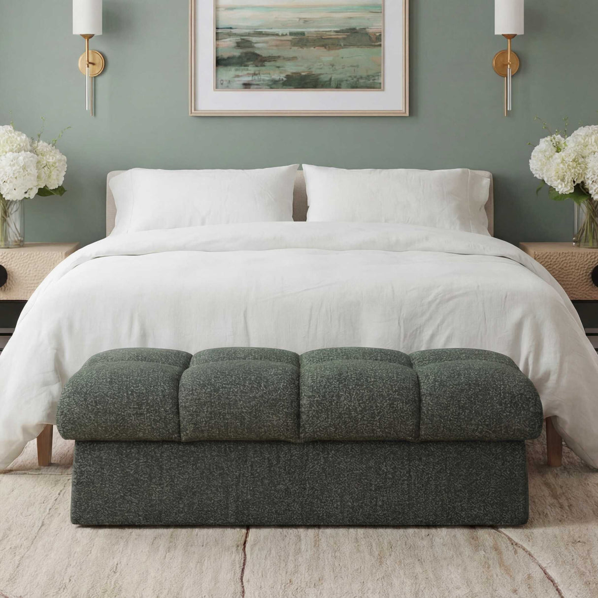   Modern European furniture - Block Tufted Bench - www.oroa.com | Oroa.com