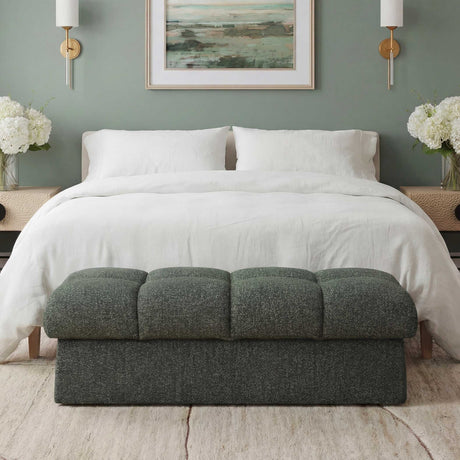   Modern European furniture - Block Tufted Bench - www.oroa.com | Oroa.com