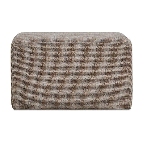   Modern European furniture - Cream Woven Rectangular Ottoman - www.oroa.com | Oroa.com