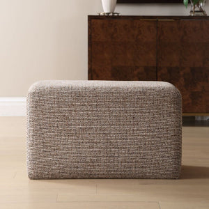   Modern European furniture - Cream Woven Rectangular Ottoman - www.oroa.com | Oroa.com