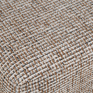   Modern European furniture - Cream Woven Rectangular Ottoman - www.oroa.com | Oroa.com