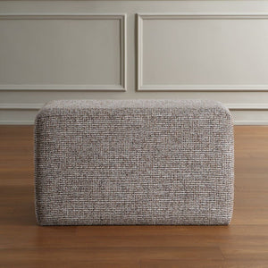   Modern European furniture - Cream Woven Rectangular Ottoman - www.oroa.com | Oroa.com