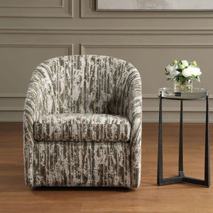   Modern European furniture - Slubbed Boucle Swivel Chair - www.oroa.com | Oroa.com
