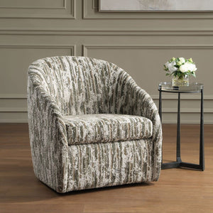  Modern European furniture - Slubbed Boucle Swivel Chair - www.oroa.com | Oroa.com
