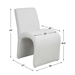   Modern European furniture - Boucle Arched Dining Chair - www.oroa.com | Oroa.com