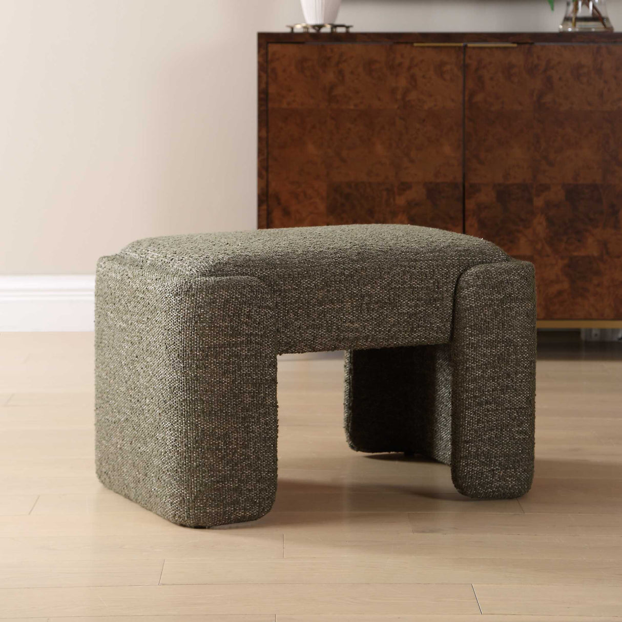   Modern European furniture - Green Boucle Bench S - www.oroa.com | Oroa.com