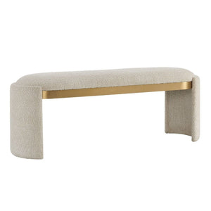   Modern European furniture - White Boucle Bench - www.oroa.com | Oroa.com