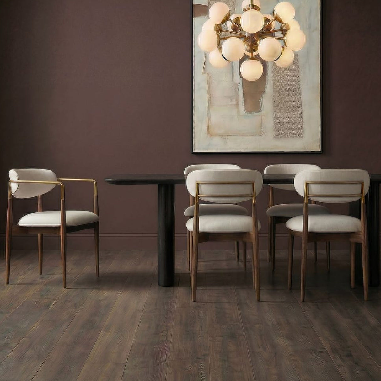   White Velvet Dining Chair | Oroa.com