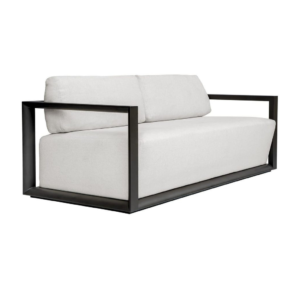   Modern European furniture - White Cushioned 3-Seater Outdoor Sofa - www.oroa.com | Oroa.com