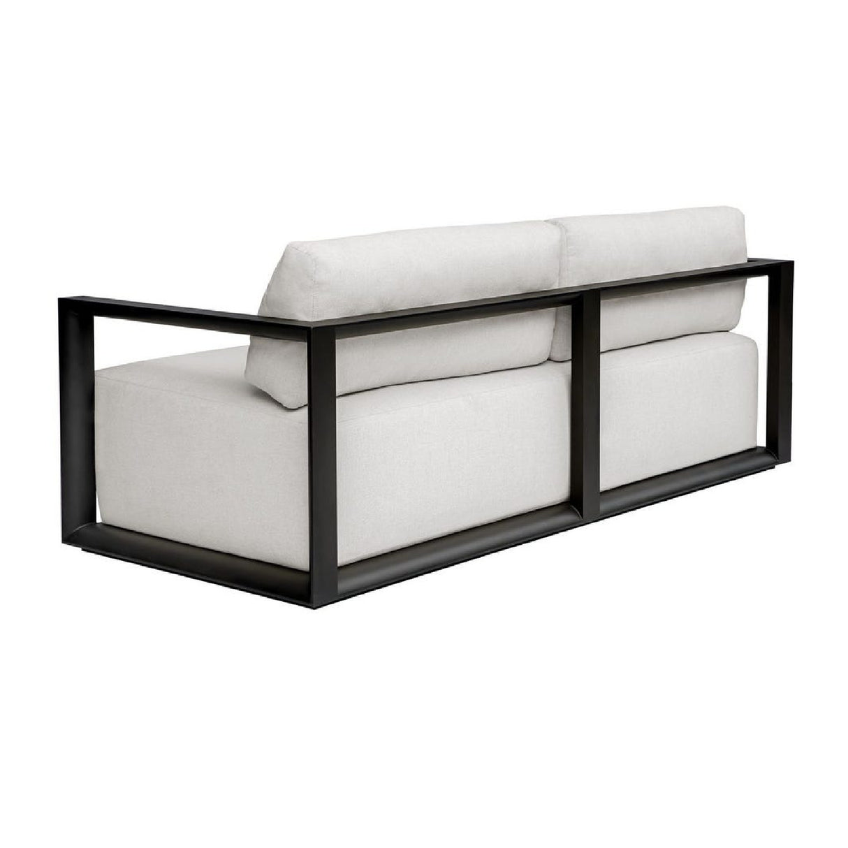   Modern European furniture - White Cushioned 3-Seater Outdoor Sofa - www.oroa.com | Oroa.com
