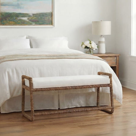   Modern European furniture - Banana Fiber Wrapped Bench - www.oroa.com | Oroa.com