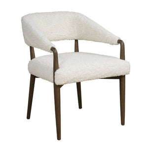   Modern European furniture - Cream Shearling Dining Chair - www.oroa.com | Oroa.com