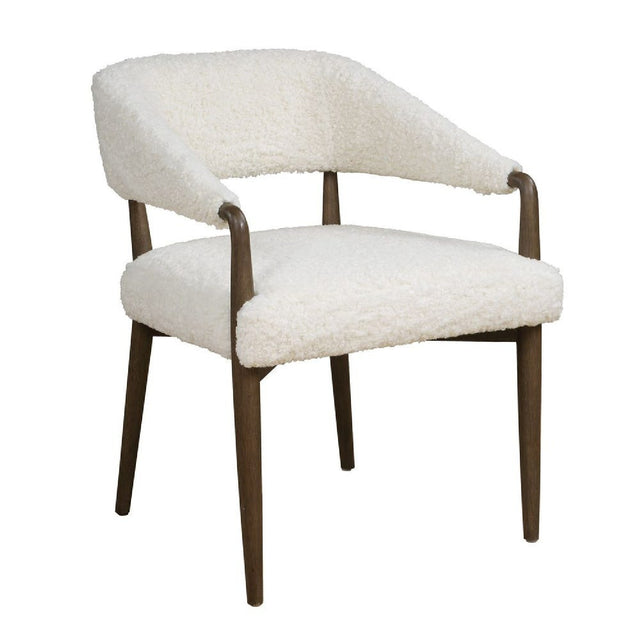 Modern European furniture - Cream Shearling Dining Chair - www.oroa.com