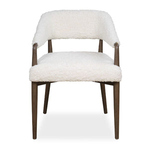   Modern European furniture - Cream Shearling Dining Chair - www.oroa.com | Oroa.com