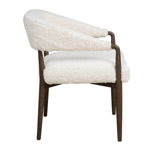   Modern European furniture - Cream Shearling Dining Chair - www.oroa.com | Oroa.com