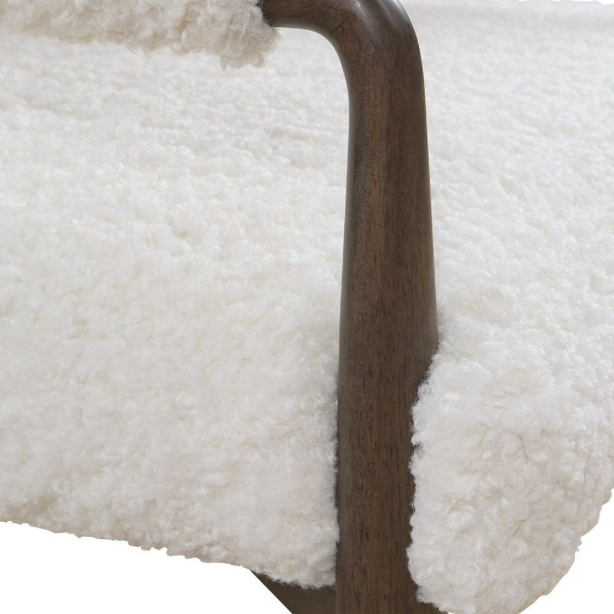   Modern European furniture - Cream Shearling Dining Chair - www.oroa.com | Oroa.com