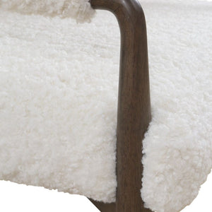   Modern European furniture - Cream Shearling Dining Chair - www.oroa.com | Oroa.com