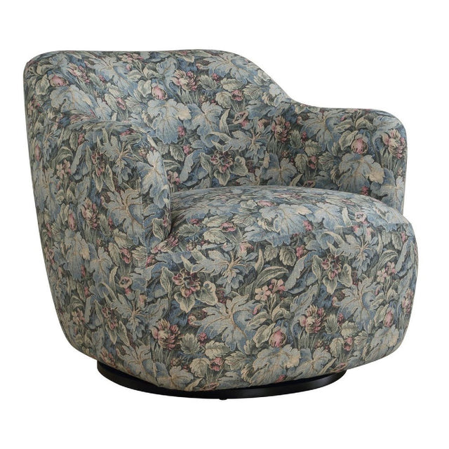 Modern European furniture - Floral Print Swivel Chair - www.oroa.com