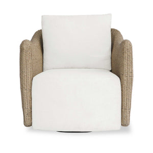   Modern European furniture - Beige Outdoor Swivel Lounge Chair - www.oroa.com | Oroa.com