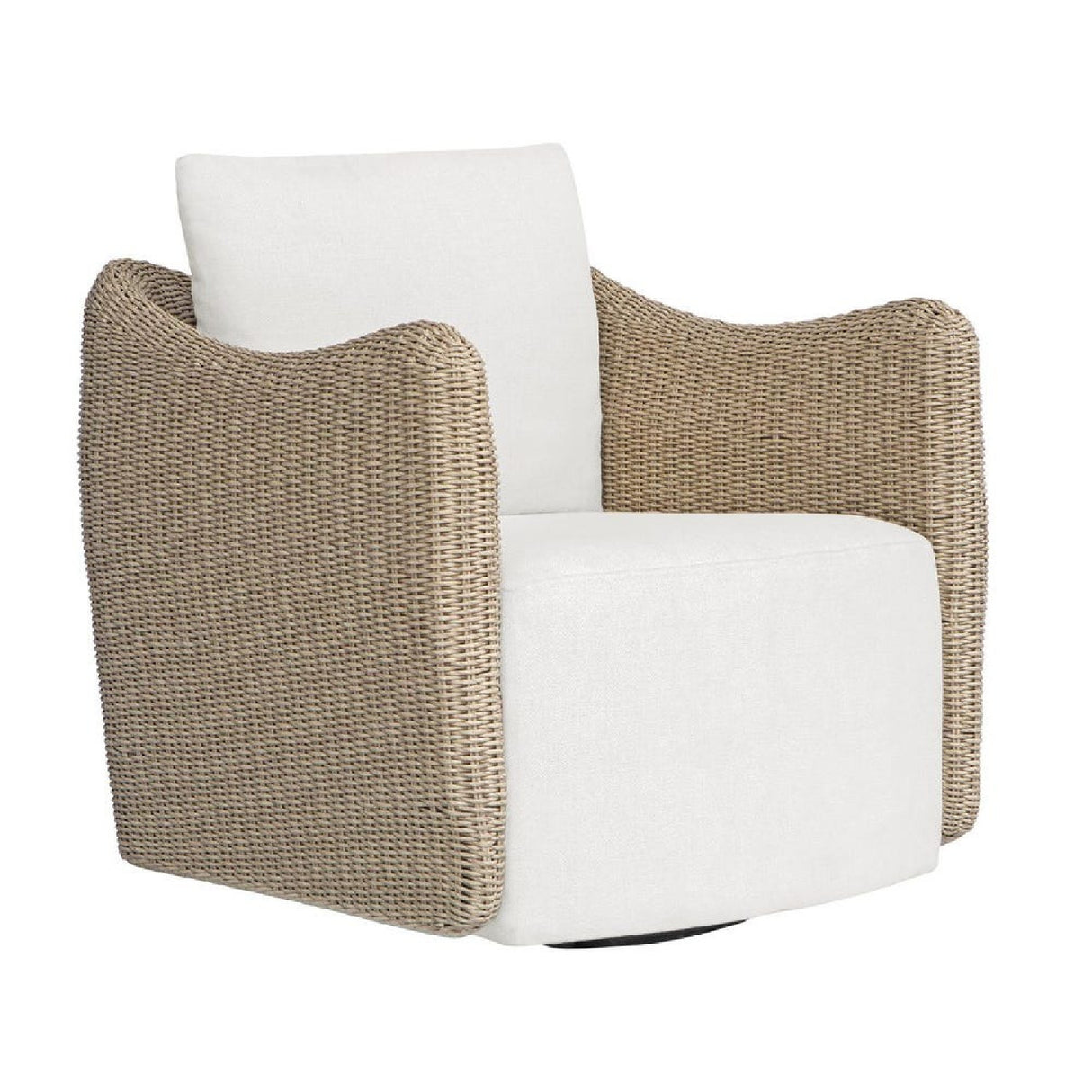  Modern European furniture - Beige Outdoor Swivel Lounge Chair - www.oroa.com | Oroa.com