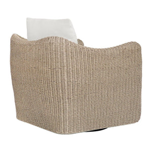   Modern European furniture - Beige Outdoor Swivel Lounge Chair - www.oroa.com | Oroa.com