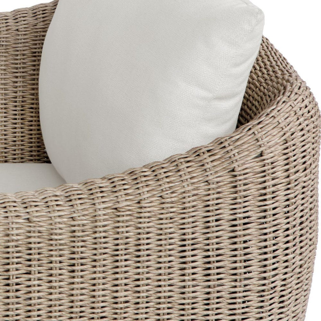   Modern European furniture - Beige Outdoor Swivel Lounge Chair - www.oroa.com | Oroa.com