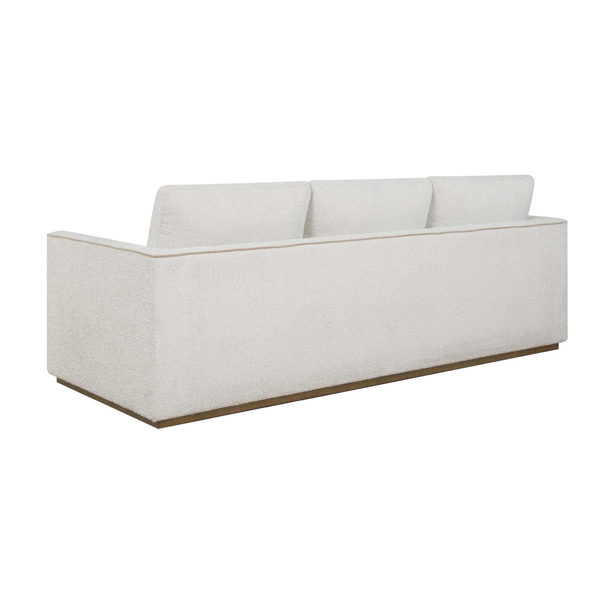   Modern European furniture - Cream Boucle Piped Sofa - www.oroa.com | Oroa.com