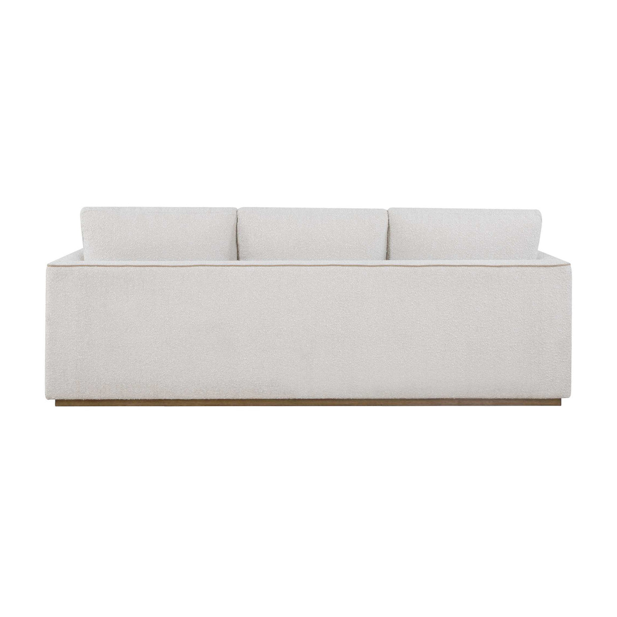   Modern European furniture - Cream Boucle Piped Sofa - www.oroa.com | Oroa.com