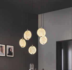   5-Round Glass Hanging Lamp | Oroa.com