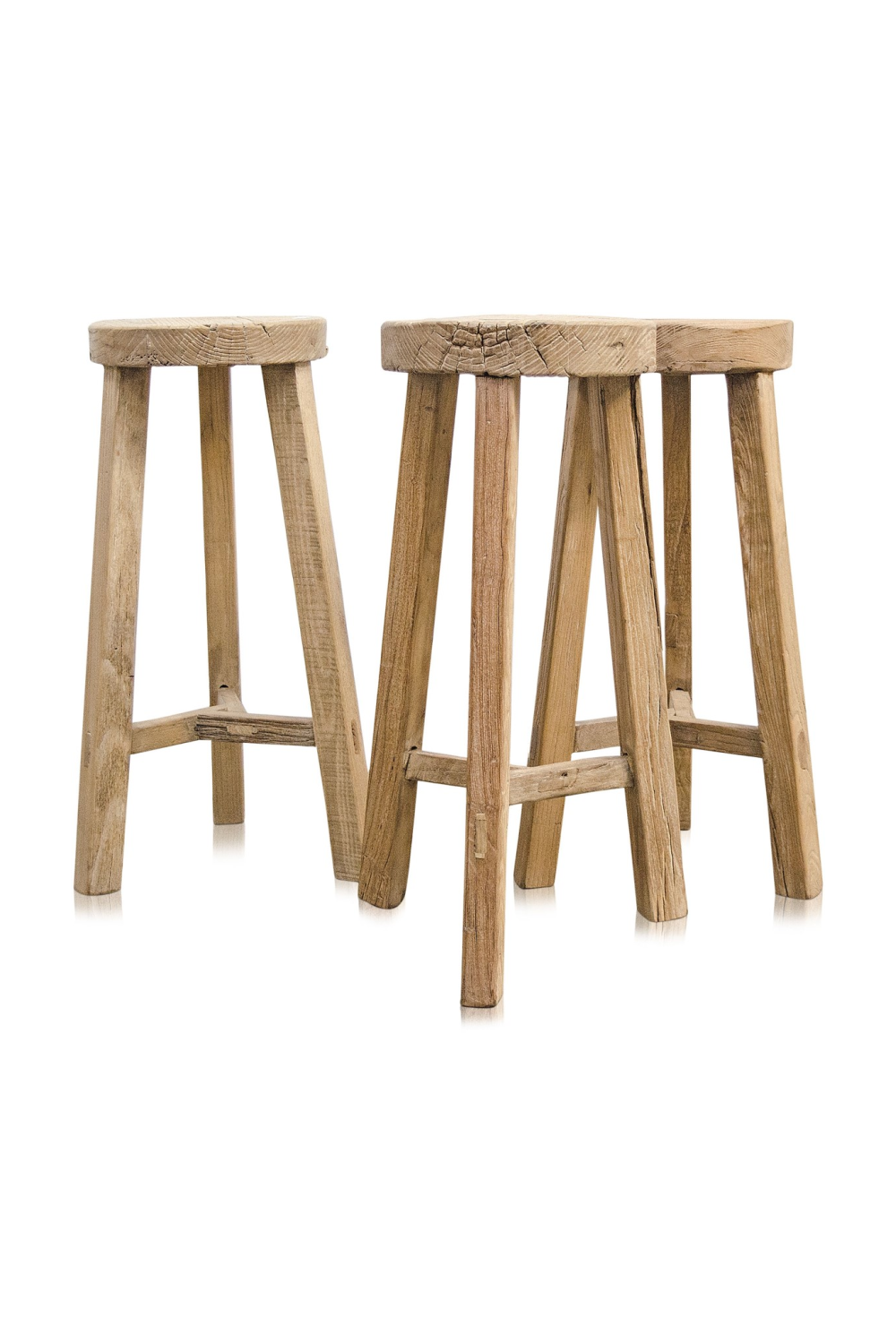   Round Wooden Bar Stool | Oroa.com