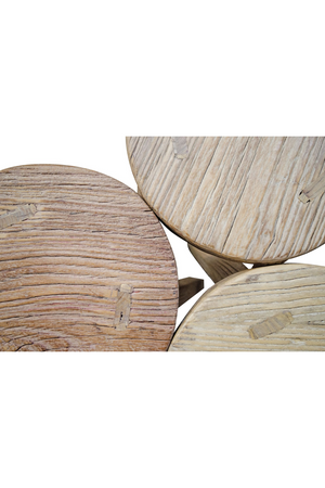   Round Wooden Bar Stool | Oroa.com