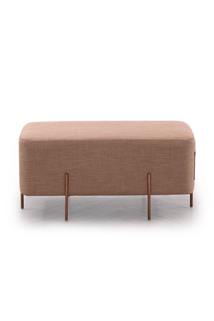   Brown Fabric Pocket Ottoman | Oroa.com
