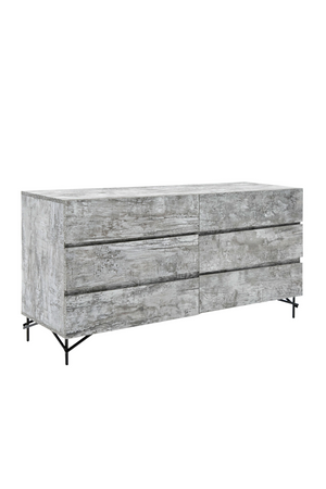   Gray Wooden 6-Drawer Dresser | Oroa.com