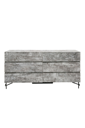   Gray Wooden 6-Drawer Dresser | Oroa.com