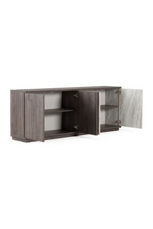   Gray Elm 4-Door Sideboard | Oroa.com