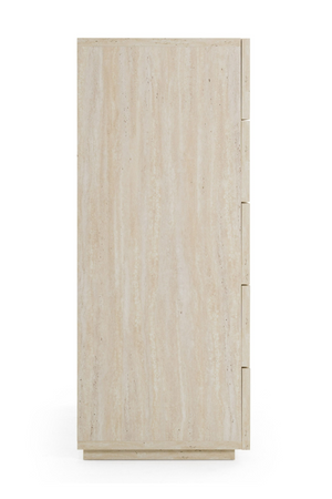   5-Drawer Travertine Chest | Oroa.com