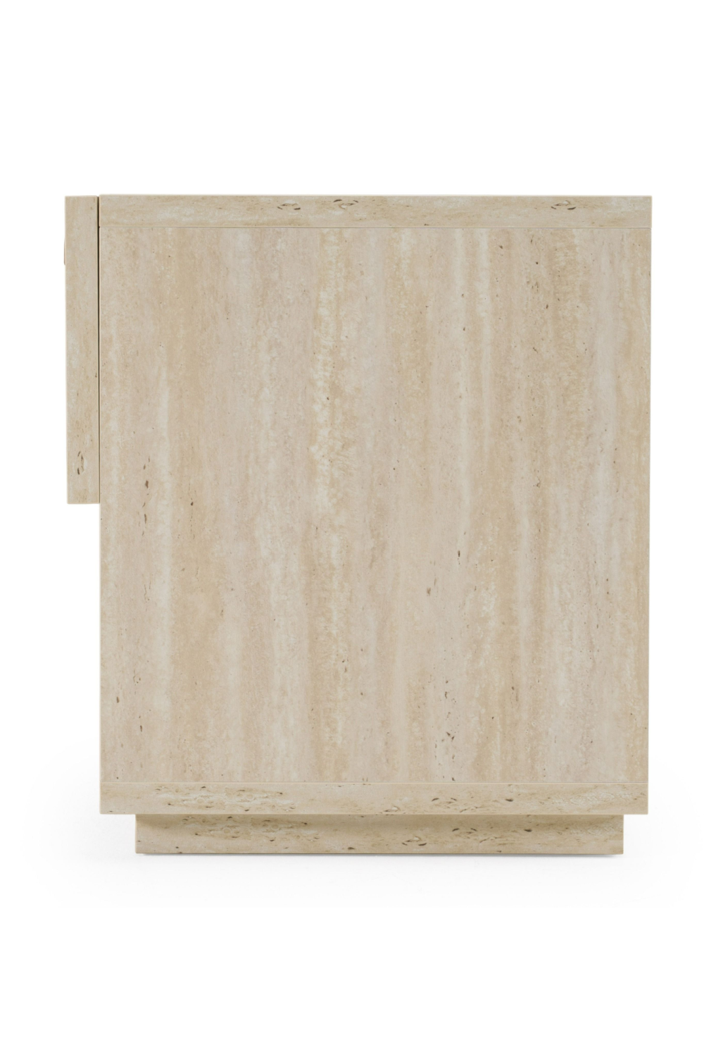   Travertine Finish 1-Drawer Nightstand | Oroa.com