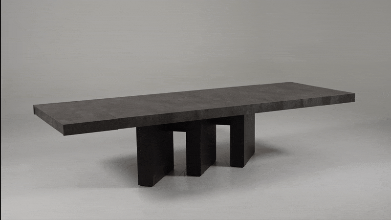   Volcanic Rock Extendable Dining Table | Oroa.com