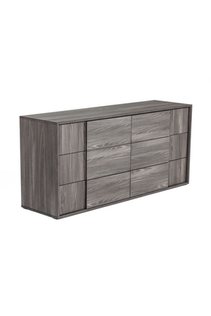   6-Drawer Gray Elm Dresser | Oroa.com