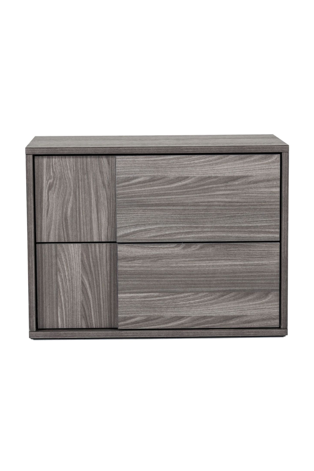   2-Drawer Gray Elm Nightstand | Oroa.com